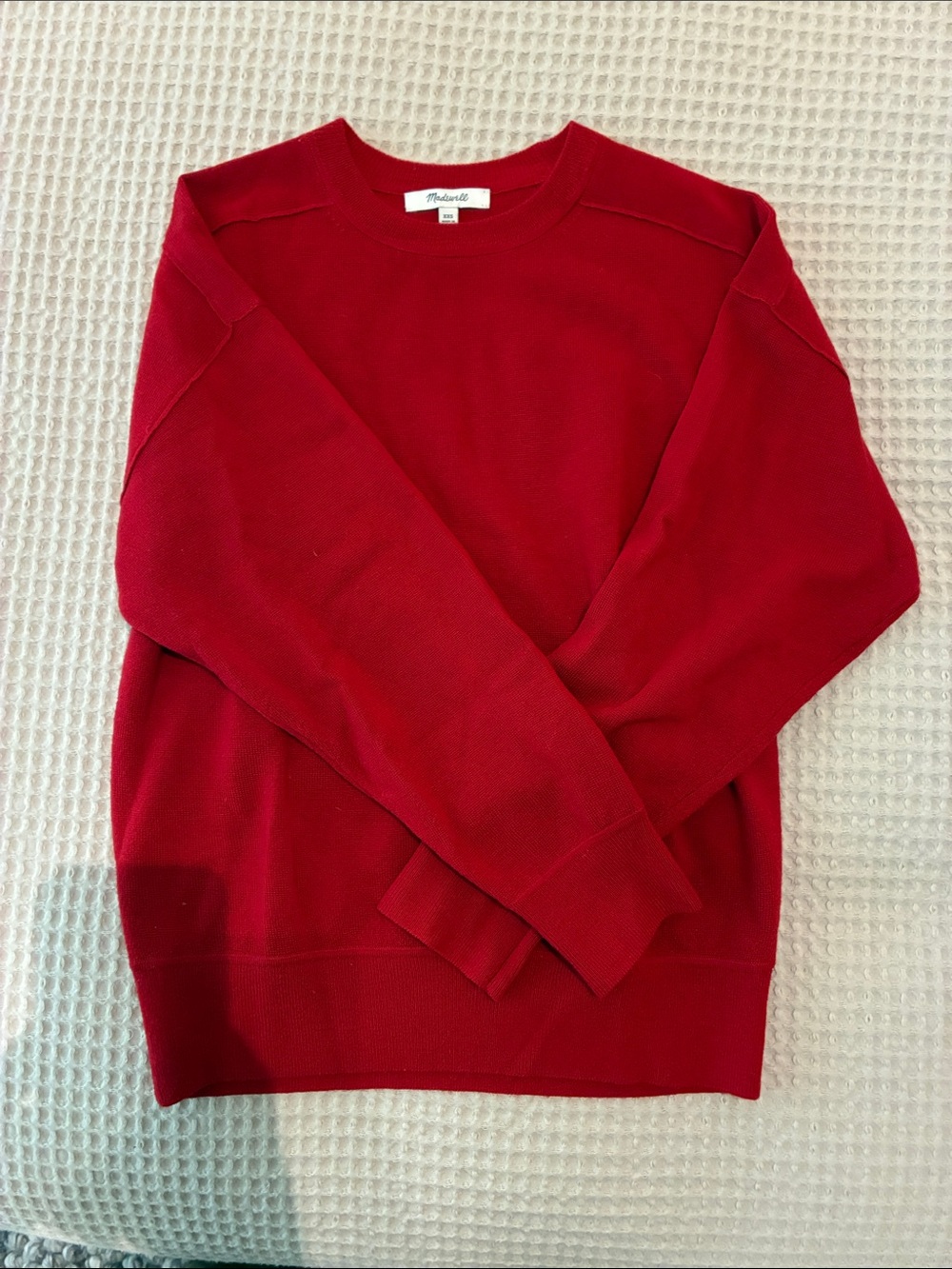 Madewell women’s Crewneck Sweater - Bright Red